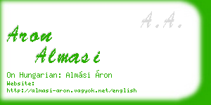 aron almasi business card